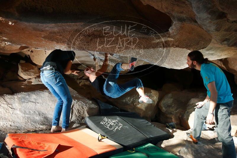 Bouldering in Hueco Tanks on 02/14/2020 with Blue Lizard Climbing and Yoga

Filename: SRM_20200214_1723150.jpg
Aperture: f/8.0
Shutter Speed: 1/250
Body: Canon EOS-1D Mark II
Lens: Canon EF 16-35mm f/2.8 L