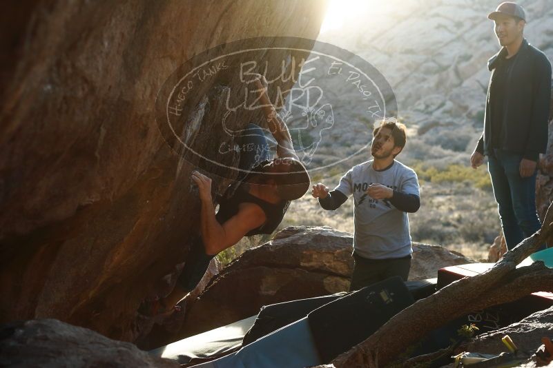 Bouldering in Hueco Tanks on 02/14/2020 with Blue Lizard Climbing and Yoga

Filename: SRM_20200214_1811360.jpg
Aperture: f/4.5
Shutter Speed: 1/250
Body: Canon EOS-1D Mark II
Lens: Canon EF 50mm f/1.8 II