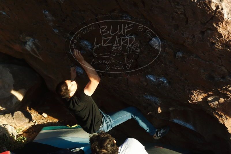 Bouldering in Hueco Tanks on 02/14/2020 with Blue Lizard Climbing and Yoga

Filename: SRM_20200214_1819510.jpg
Aperture: f/5.0
Shutter Speed: 1/250
Body: Canon EOS-1D Mark II
Lens: Canon EF 50mm f/1.8 II