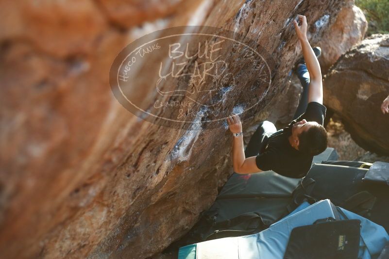 Bouldering in Hueco Tanks on 02/14/2020 with Blue Lizard Climbing and Yoga

Filename: SRM_20200214_1823000.jpg
Aperture: f/2.5
Shutter Speed: 1/250
Body: Canon EOS-1D Mark II
Lens: Canon EF 50mm f/1.8 II