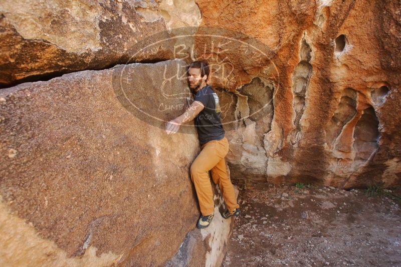 Bouldering in Hueco Tanks on 02/16/2020 with Blue Lizard Climbing and Yoga

Filename: SRM_20200216_1241090.jpg
Aperture: f/5.0
Shutter Speed: 1/250
Body: Canon EOS-1D Mark II
Lens: Canon EF 16-35mm f/2.8 L