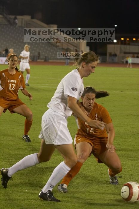 Leslie Imber, #15.  The lady longhorns beat Texas A&M 1-0 in soccer Friday night.

Filename: SRM_20061027_1922288.jpg
Aperture: f/4.0
Shutter Speed: 1/400
Body: Canon EOS 20D
Lens: Canon EF 80-200mm f/2.8 L