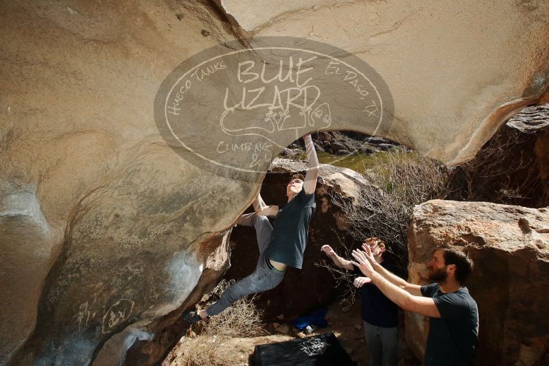 Bouldering in Hueco Tanks on 02/16/2020 with Blue Lizard Climbing and Yoga

Filename: SRM_20200216_1405340.jpg
Aperture: f/8.0
Shutter Speed: 1/250
Body: Canon EOS-1D Mark II
Lens: Canon EF 16-35mm f/2.8 L