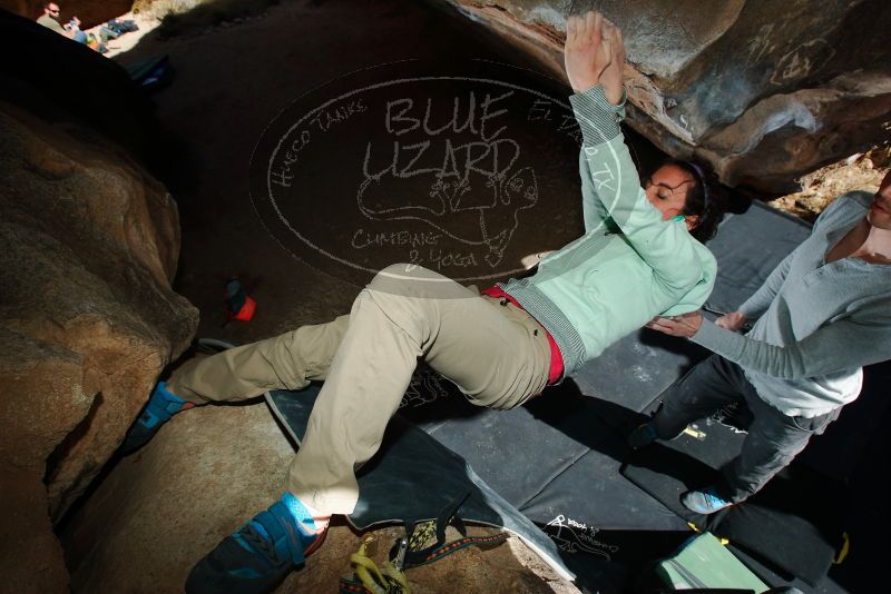 Bouldering in Hueco Tanks on 02/16/2020 with Blue Lizard Climbing and Yoga

Filename: SRM_20200216_1406420.jpg
Aperture: f/8.0
Shutter Speed: 1/250
Body: Canon EOS-1D Mark II
Lens: Canon EF 16-35mm f/2.8 L