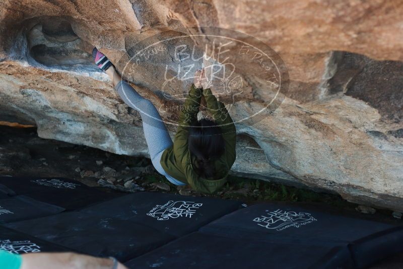 Bouldering in Hueco Tanks on 02/16/2020 with Blue Lizard Climbing and Yoga

Filename: SRM_20200216_1657270.jpg
Aperture: f/3.2
Shutter Speed: 1/250
Body: Canon EOS-1D Mark II
Lens: Canon EF 50mm f/1.8 II