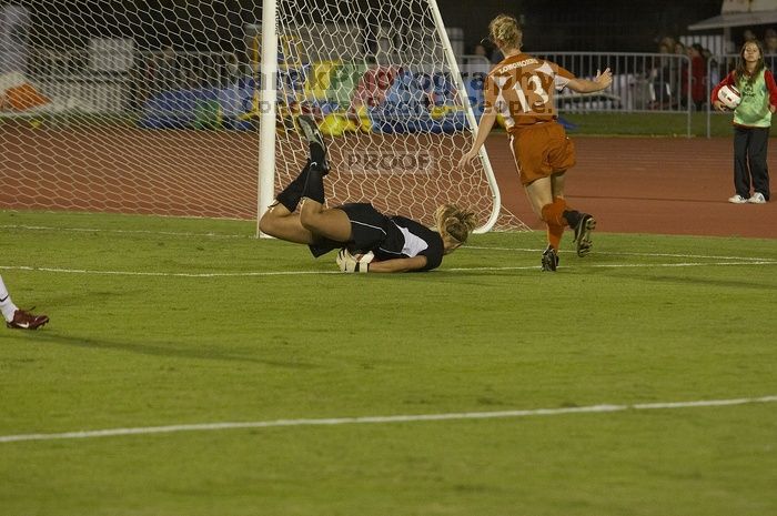 Kelsey Carpenter, #13, takes a shot on goal. The lady longhorns beat Texas A&M 1-0 in soccer Friday night.
Filename: SRM_20061027_2023467.jpg
Aperture: f/4.0
Shutter Speed: 1/800
Body: Canon EOS 20D
Lens: Canon EF 80-200mm f/2.8 L