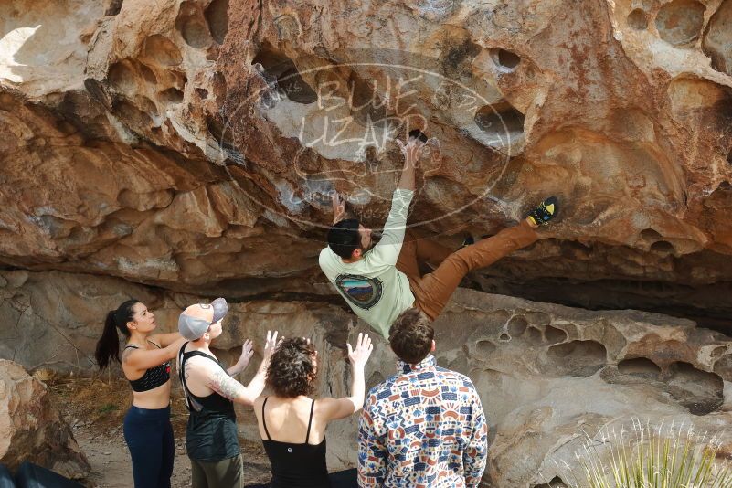 Bouldering in Hueco Tanks on 02/17/2020 with Blue Lizard Climbing and Yoga

Filename: SRM_20200217_1231440.jpg
Aperture: f/4.5
Shutter Speed: 1/400
Body: Canon EOS-1D Mark II
Lens: Canon EF 50mm f/1.8 II