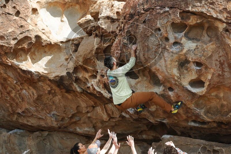 Bouldering in Hueco Tanks on 02/17/2020 with Blue Lizard Climbing and Yoga

Filename: SRM_20200217_1231590.jpg
Aperture: f/4.5
Shutter Speed: 1/400
Body: Canon EOS-1D Mark II
Lens: Canon EF 50mm f/1.8 II