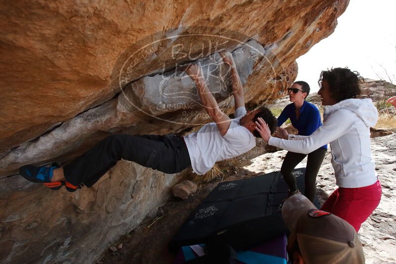 Bouldering in Hueco Tanks on 02/17/2020 with Blue Lizard Climbing and Yoga

Filename: SRM_20200217_1356500.jpg
Aperture: f/5.6
Shutter Speed: 1/640
Body: Canon EOS-1D Mark II
Lens: Canon EF 16-35mm f/2.8 L