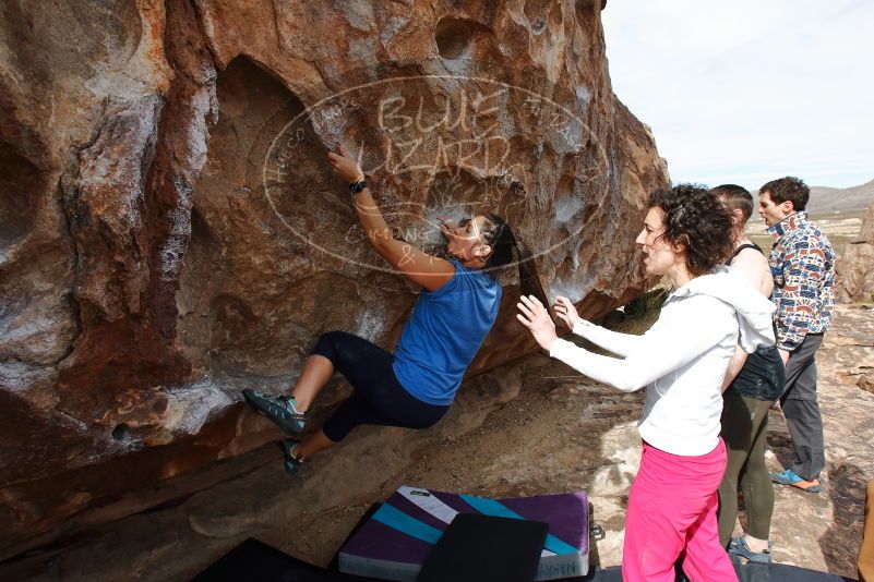 Bouldering in Hueco Tanks on 02/17/2020 with Blue Lizard Climbing and Yoga

Filename: SRM_20200217_1446281.jpg
Aperture: f/7.1
Shutter Speed: 1/400
Body: Canon EOS-1D Mark II
Lens: Canon EF 16-35mm f/2.8 L