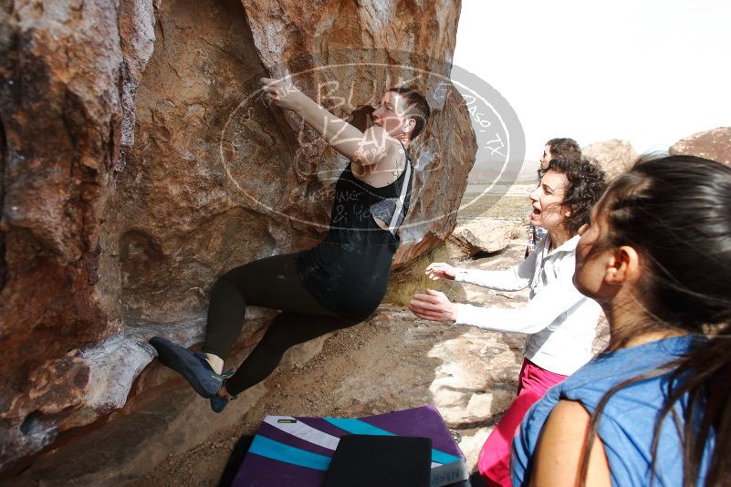 Bouldering in Hueco Tanks on 02/17/2020 with Blue Lizard Climbing and Yoga

Filename: SRM_20200217_1447050.jpg
Aperture: f/5.6
Shutter Speed: 1/400
Body: Canon EOS-1D Mark II
Lens: Canon EF 16-35mm f/2.8 L