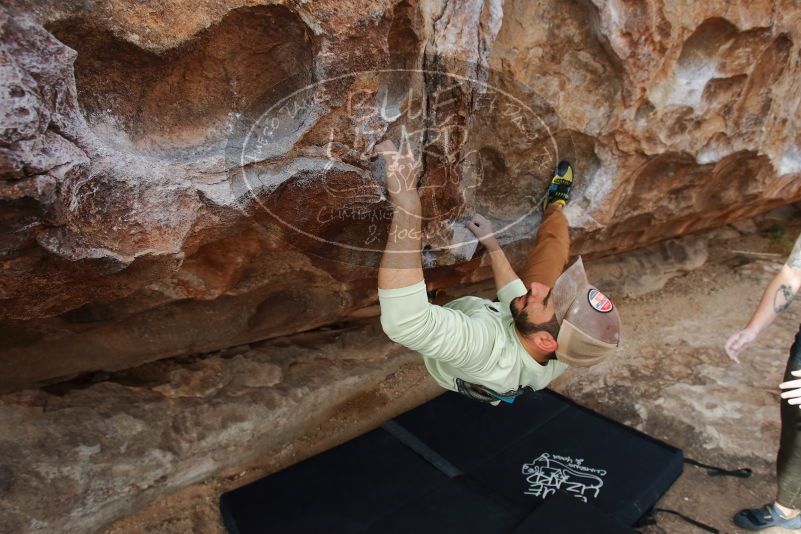 Bouldering in Hueco Tanks on 02/17/2020 with Blue Lizard Climbing and Yoga

Filename: SRM_20200217_1455100.jpg
Aperture: f/5.6
Shutter Speed: 1/320
Body: Canon EOS-1D Mark II
Lens: Canon EF 16-35mm f/2.8 L