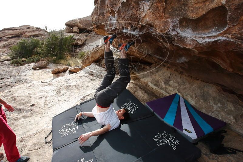 Bouldering in Hueco Tanks on 02/17/2020 with Blue Lizard Climbing and Yoga

Filename: SRM_20200217_1504290.jpg
Aperture: f/7.1
Shutter Speed: 1/320
Body: Canon EOS-1D Mark II
Lens: Canon EF 16-35mm f/2.8 L