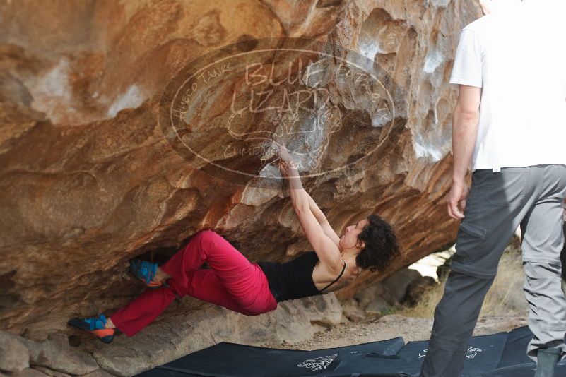 Bouldering in Hueco Tanks on 02/17/2020 with Blue Lizard Climbing and Yoga

Filename: SRM_20200217_1519340.jpg
Aperture: f/3.2
Shutter Speed: 1/400
Body: Canon EOS-1D Mark II
Lens: Canon EF 50mm f/1.8 II