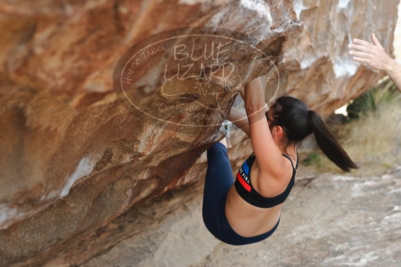 Bouldering in Hueco Tanks on 02/17/2020 with Blue Lizard Climbing and Yoga

Filename: SRM_20200217_1526520.jpg
Aperture: f/3.5
Shutter Speed: 1/400
Body: Canon EOS-1D Mark II
Lens: Canon EF 50mm f/1.8 II