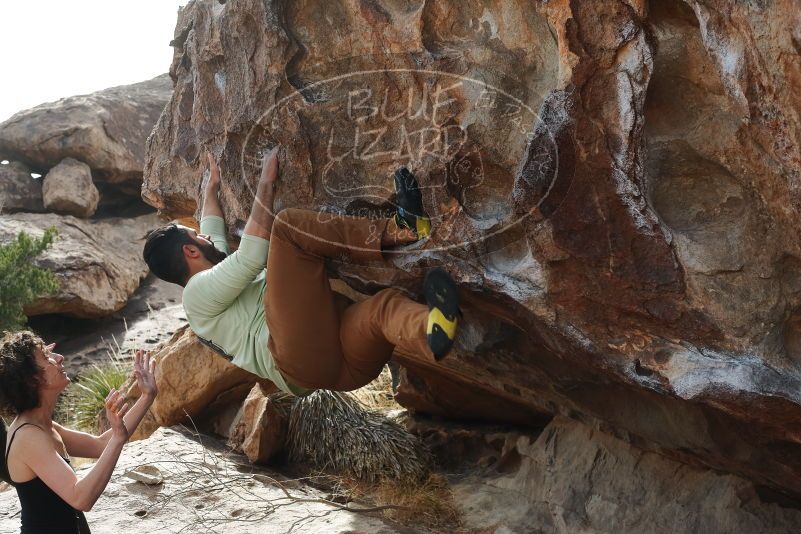 Bouldering in Hueco Tanks on 02/17/2020 with Blue Lizard Climbing and Yoga

Filename: SRM_20200217_1528141.jpg
Aperture: f/6.3
Shutter Speed: 1/400
Body: Canon EOS-1D Mark II
Lens: Canon EF 50mm f/1.8 II