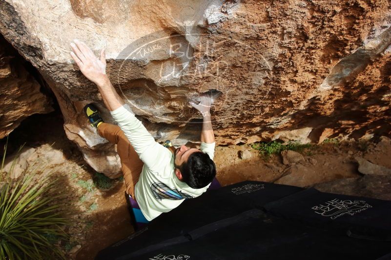 Bouldering in Hueco Tanks on 02/17/2020 with Blue Lizard Climbing and Yoga

Filename: SRM_20200217_1617550.jpg
Aperture: f/4.5
Shutter Speed: 1/500
Body: Canon EOS-1D Mark II
Lens: Canon EF 16-35mm f/2.8 L