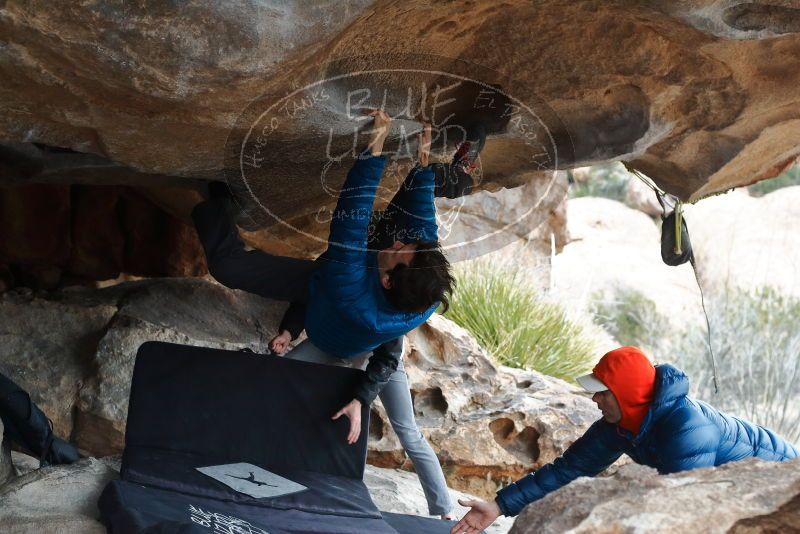 Bouldering in Hueco Tanks on 02/21/2020 with Blue Lizard Climbing and Yoga

Filename: SRM_20200221_1028420.jpg
Aperture: f/4.5
Shutter Speed: 1/250
Body: Canon EOS-1D Mark II
Lens: Canon EF 50mm f/1.8 II