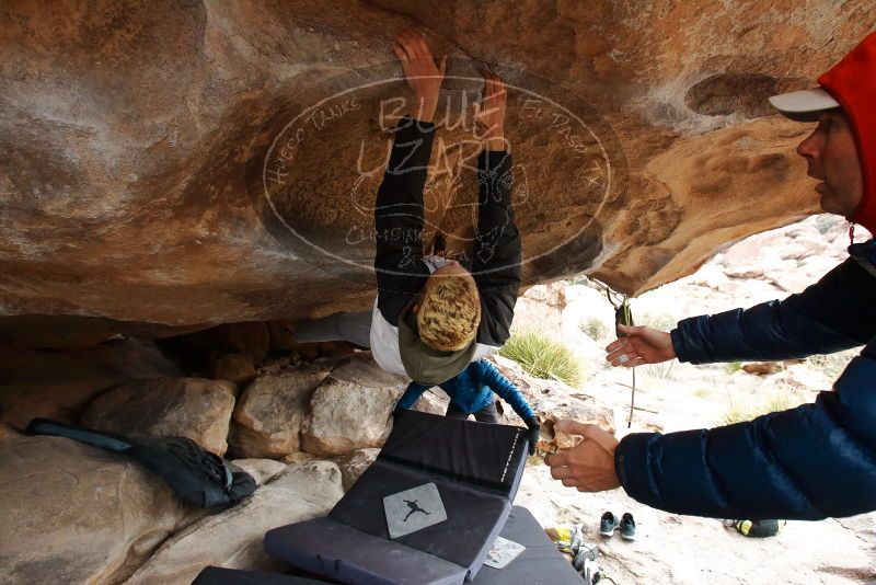 Bouldering in Hueco Tanks on 02/21/2020 with Blue Lizard Climbing and Yoga

Filename: SRM_20200221_1058420.jpg
Aperture: f/5.6
Shutter Speed: 1/250
Body: Canon EOS-1D Mark II
Lens: Canon EF 16-35mm f/2.8 L