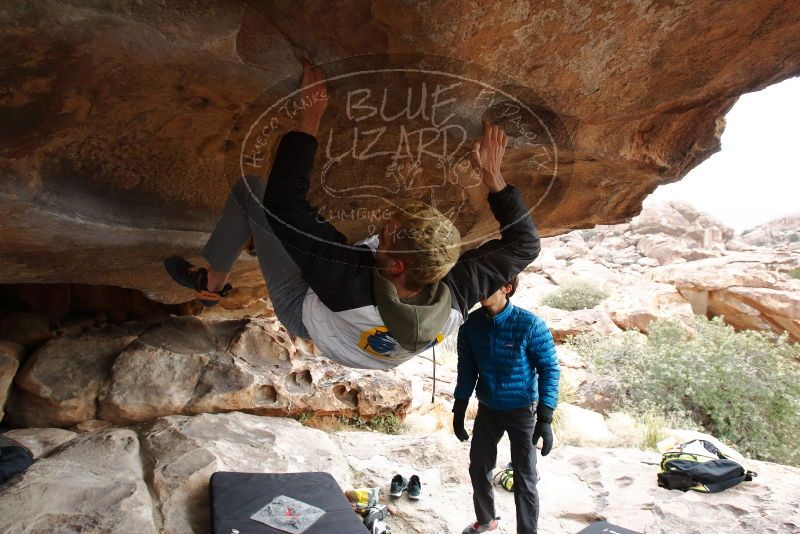 Bouldering in Hueco Tanks on 02/21/2020 with Blue Lizard Climbing and Yoga

Filename: SRM_20200221_1058530.jpg
Aperture: f/6.3
Shutter Speed: 1/250
Body: Canon EOS-1D Mark II
Lens: Canon EF 16-35mm f/2.8 L