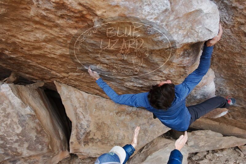 Bouldering in Hueco Tanks on 02/21/2020 with Blue Lizard Climbing and Yoga

Filename: SRM_20200221_1156050.jpg
Aperture: f/3.2
Shutter Speed: 1/250
Body: Canon EOS-1D Mark II
Lens: Canon EF 16-35mm f/2.8 L