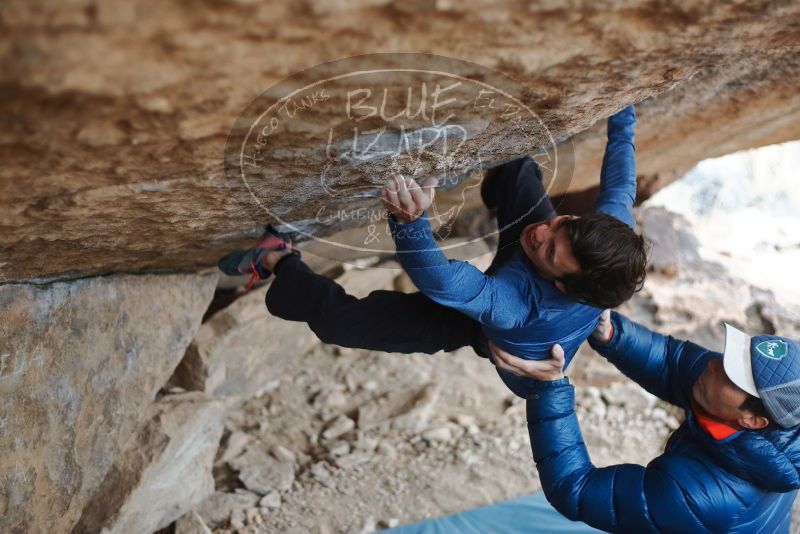 Bouldering in Hueco Tanks on 02/21/2020 with Blue Lizard Climbing and Yoga

Filename: SRM_20200221_1212240.jpg
Aperture: f/2.2
Shutter Speed: 1/500
Body: Canon EOS-1D Mark II
Lens: Canon EF 50mm f/1.8 II