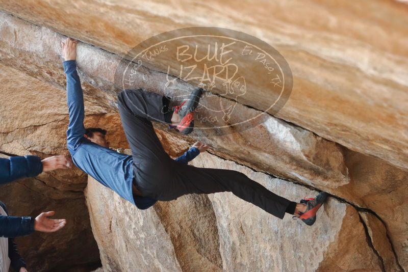 Bouldering in Hueco Tanks on 02/21/2020 with Blue Lizard Climbing and Yoga

Filename: SRM_20200221_1242190.jpg
Aperture: f/3.5
Shutter Speed: 1/320
Body: Canon EOS-1D Mark II
Lens: Canon EF 50mm f/1.8 II