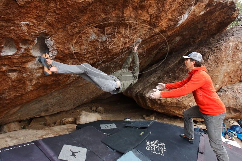 Bouldering in Hueco Tanks on 02/21/2020 with Blue Lizard Climbing and Yoga

Filename: SRM_20200221_1354590.jpg
Aperture: f/7.1
Shutter Speed: 1/320
Body: Canon EOS-1D Mark II
Lens: Canon EF 16-35mm f/2.8 L