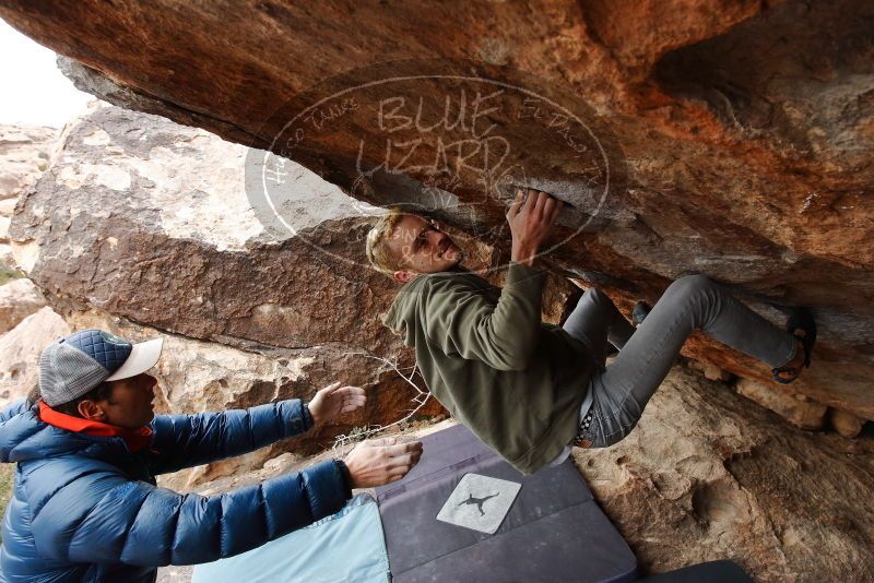 Bouldering in Hueco Tanks on 02/21/2020 with Blue Lizard Climbing and Yoga

Filename: SRM_20200221_1405590.jpg
Aperture: f/6.3
Shutter Speed: 1/320
Body: Canon EOS-1D Mark II
Lens: Canon EF 16-35mm f/2.8 L