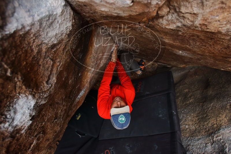 Bouldering in Hueco Tanks on 02/21/2020 with Blue Lizard Climbing and Yoga

Filename: SRM_20200221_1559250.jpg
Aperture: f/4.0
Shutter Speed: 1/250
Body: Canon EOS-1D Mark II
Lens: Canon EF 16-35mm f/2.8 L