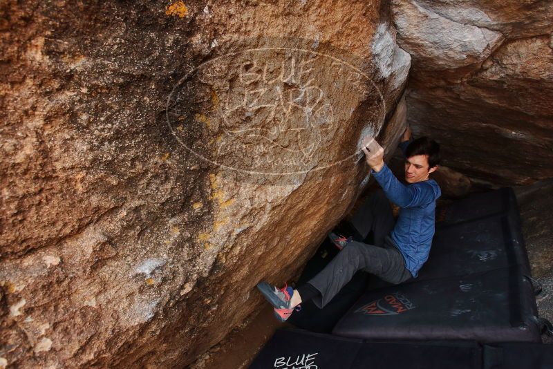 Bouldering in Hueco Tanks on 02/21/2020 with Blue Lizard Climbing and Yoga

Filename: SRM_20200221_1606540.jpg
Aperture: f/6.3
Shutter Speed: 1/250
Body: Canon EOS-1D Mark II
Lens: Canon EF 16-35mm f/2.8 L