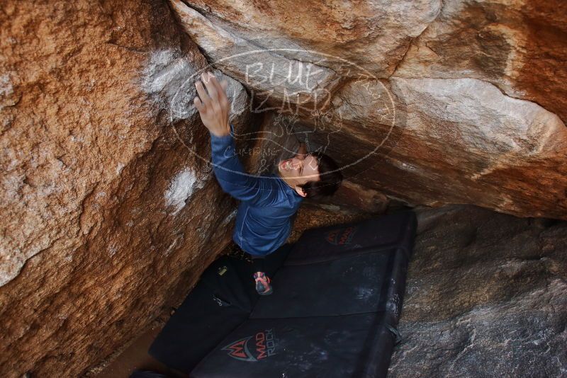 Bouldering in Hueco Tanks on 02/21/2020 with Blue Lizard Climbing and Yoga

Filename: SRM_20200221_1613120.jpg
Aperture: f/5.6
Shutter Speed: 1/250
Body: Canon EOS-1D Mark II
Lens: Canon EF 16-35mm f/2.8 L