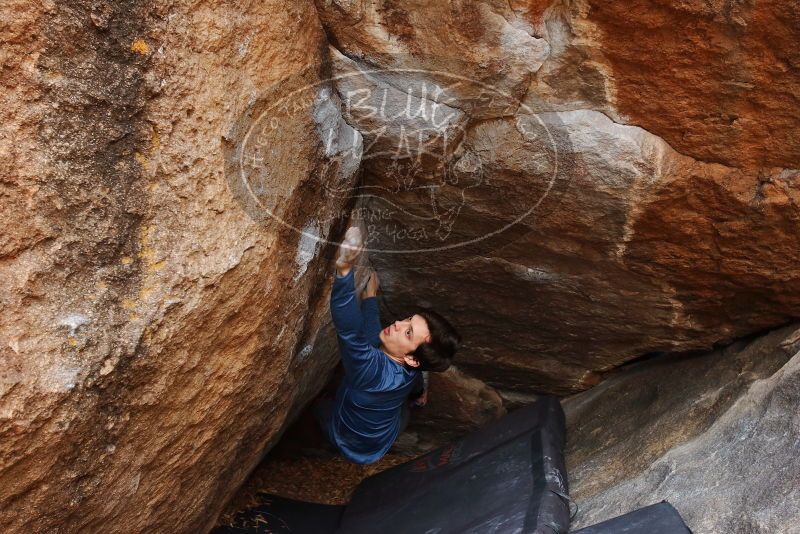 Bouldering in Hueco Tanks on 02/21/2020 with Blue Lizard Climbing and Yoga

Filename: SRM_20200221_1635000.jpg
Aperture: f/5.0
Shutter Speed: 1/250
Body: Canon EOS-1D Mark II
Lens: Canon EF 16-35mm f/2.8 L