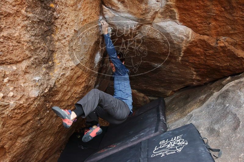 Bouldering in Hueco Tanks on 02/21/2020 with Blue Lizard Climbing and Yoga

Filename: SRM_20200221_1635090.jpg
Aperture: f/5.0
Shutter Speed: 1/250
Body: Canon EOS-1D Mark II
Lens: Canon EF 16-35mm f/2.8 L