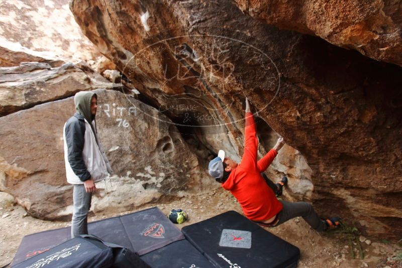 Bouldering in Hueco Tanks on 02/21/2020 with Blue Lizard Climbing and Yoga

Filename: SRM_20200221_1653370.jpg
Aperture: f/4.5
Shutter Speed: 1/250
Body: Canon EOS-1D Mark II
Lens: Canon EF 16-35mm f/2.8 L