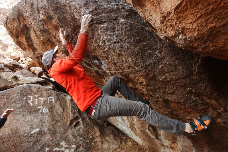 Bouldering in Hueco Tanks on 02/21/2020 with Blue Lizard Climbing and Yoga

Filename: SRM_20200221_1653531.jpg
Aperture: f/4.5
Shutter Speed: 1/250
Body: Canon EOS-1D Mark II
Lens: Canon EF 16-35mm f/2.8 L