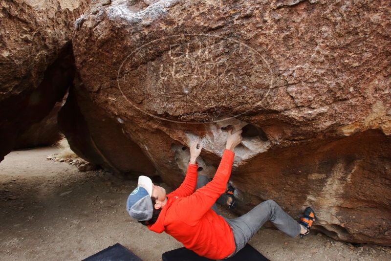 Bouldering in Hueco Tanks on 02/21/2020 with Blue Lizard Climbing and Yoga

Filename: SRM_20200221_1657150.jpg
Aperture: f/5.6
Shutter Speed: 1/250
Body: Canon EOS-1D Mark II
Lens: Canon EF 16-35mm f/2.8 L