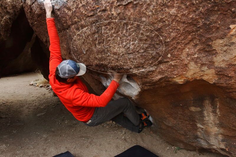 Bouldering in Hueco Tanks on 02/21/2020 with Blue Lizard Climbing and Yoga

Filename: SRM_20200221_1658160.jpg
Aperture: f/7.1
Shutter Speed: 1/250
Body: Canon EOS-1D Mark II
Lens: Canon EF 16-35mm f/2.8 L