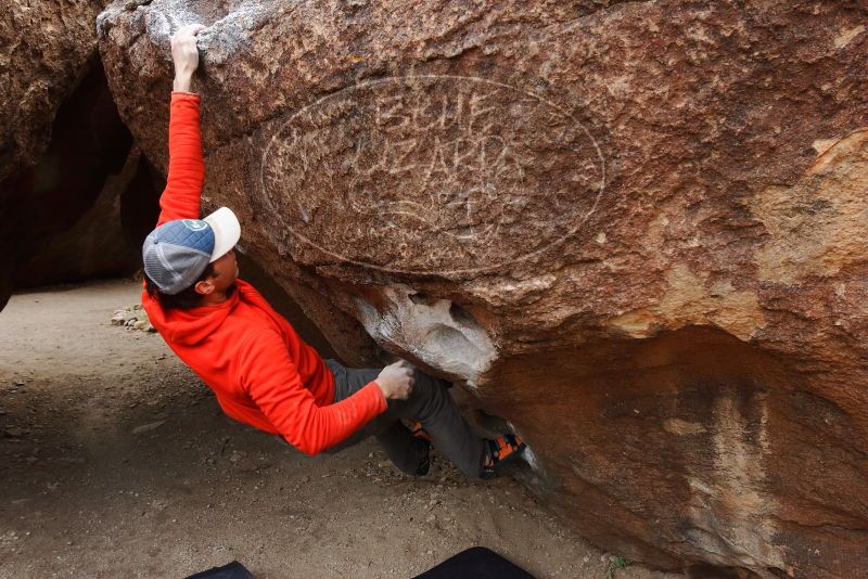 Bouldering in Hueco Tanks on 02/21/2020 with Blue Lizard Climbing and Yoga

Filename: SRM_20200221_1658170.jpg
Aperture: f/7.1
Shutter Speed: 1/250
Body: Canon EOS-1D Mark II
Lens: Canon EF 16-35mm f/2.8 L