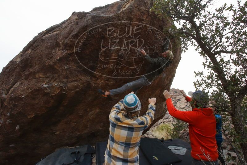 Bouldering in Hueco Tanks on 02/21/2020 with Blue Lizard Climbing and Yoga

Filename: SRM_20200221_1733140.jpg
Aperture: f/8.0
Shutter Speed: 1/250
Body: Canon EOS-1D Mark II
Lens: Canon EF 16-35mm f/2.8 L