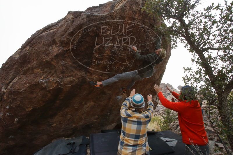 Bouldering in Hueco Tanks on 02/21/2020 with Blue Lizard Climbing and Yoga

Filename: SRM_20200221_1737101.jpg
Aperture: f/7.1
Shutter Speed: 1/250
Body: Canon EOS-1D Mark II
Lens: Canon EF 16-35mm f/2.8 L