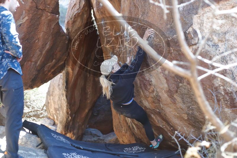 Bouldering in Hueco Tanks on 02/25/2020 with Blue Lizard Climbing and Yoga

Filename: SRM_20200225_1143570.jpg
Aperture: f/2.8
Shutter Speed: 1/250
Body: Canon EOS-1D Mark II
Lens: Canon EF 50mm f/1.8 II