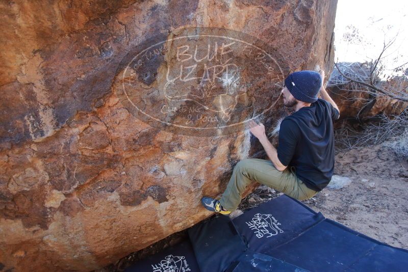 Bouldering in Hueco Tanks on 02/25/2020 with Blue Lizard Climbing and Yoga

Filename: SRM_20200225_1148560.jpg
Aperture: f/3.2
Shutter Speed: 1/250
Body: Canon EOS-1D Mark II
Lens: Canon EF 16-35mm f/2.8 L