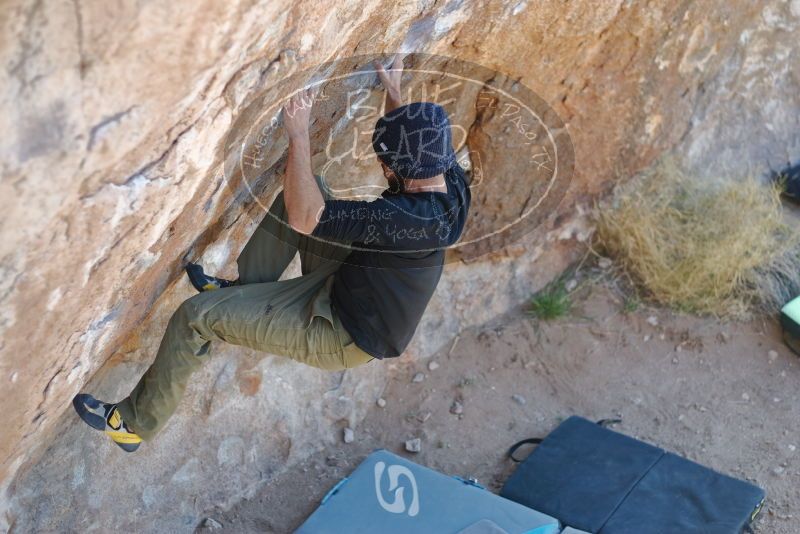 Bouldering in Hueco Tanks on 02/25/2020 with Blue Lizard Climbing and Yoga

Filename: SRM_20200225_1214110.jpg
Aperture: f/2.5
Shutter Speed: 1/320
Body: Canon EOS-1D Mark II
Lens: Canon EF 50mm f/1.8 II