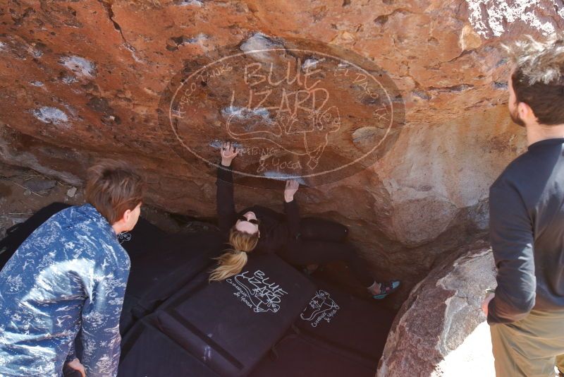 Bouldering in Hueco Tanks on 02/25/2020 with Blue Lizard Climbing and Yoga

Filename: SRM_20200225_1348300.jpg
Aperture: f/6.3
Shutter Speed: 1/250
Body: Canon EOS-1D Mark II
Lens: Canon EF 16-35mm f/2.8 L