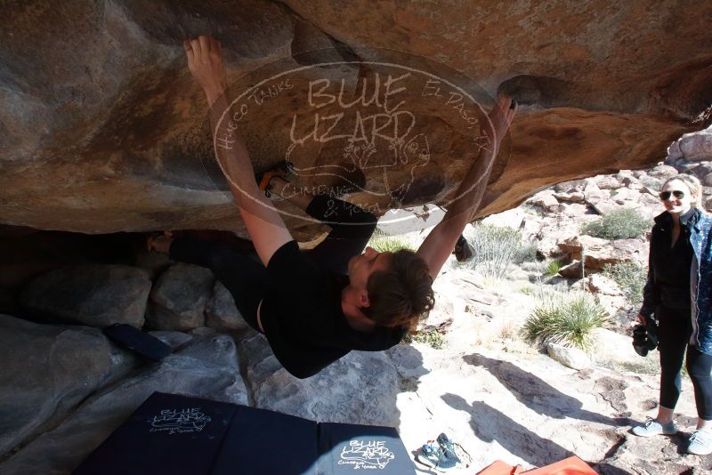 Bouldering in Hueco Tanks on 02/25/2020 with Blue Lizard Climbing and Yoga

Filename: SRM_20200225_1523530.jpg
Aperture: f/10.0
Shutter Speed: 1/250
Body: Canon EOS-1D Mark II
Lens: Canon EF 16-35mm f/2.8 L