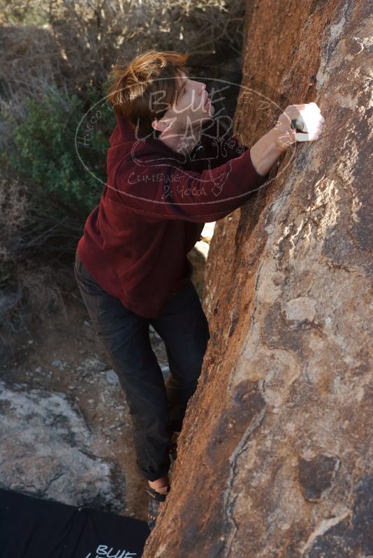 Bouldering in Hueco Tanks on 02/25/2020 with Blue Lizard Climbing and Yoga

Filename: SRM_20200225_1715310.jpg
Aperture: f/5.6
Shutter Speed: 1/250
Body: Canon EOS-1D Mark II
Lens: Canon EF 50mm f/1.8 II