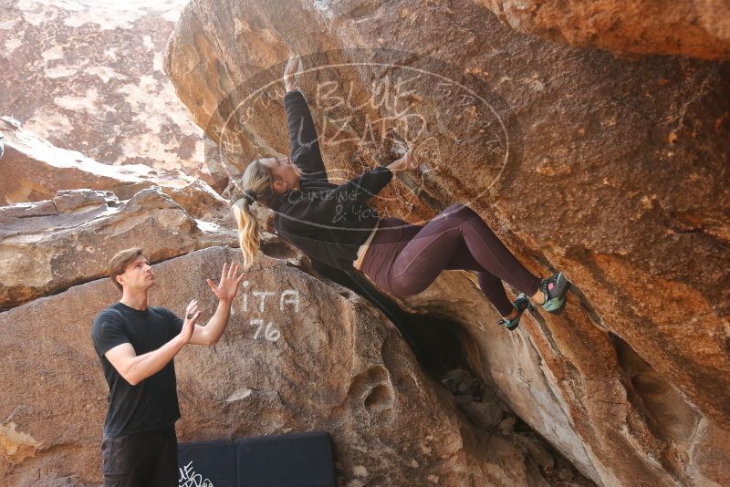 Bouldering in Hueco Tanks on 02/28/2020 with Blue Lizard Climbing and Yoga

Filename: SRM_20200228_1212430.jpg
Aperture: f/3.5
Shutter Speed: 1/320
Body: Canon EOS-1D Mark II
Lens: Canon EF 16-35mm f/2.8 L