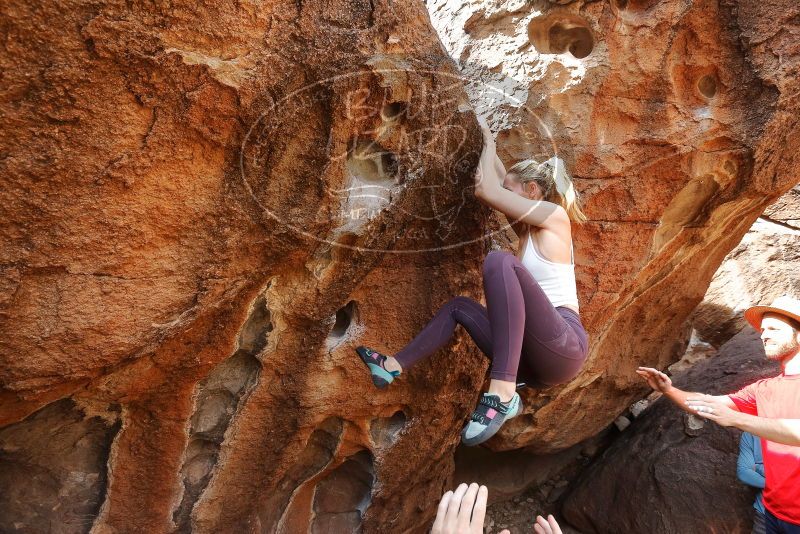 Bouldering in Hueco Tanks on 02/28/2020 with Blue Lizard Climbing and Yoga

Filename: SRM_20200228_1231060.jpg
Aperture: f/6.3
Shutter Speed: 1/250
Body: Canon EOS-1D Mark II
Lens: Canon EF 16-35mm f/2.8 L