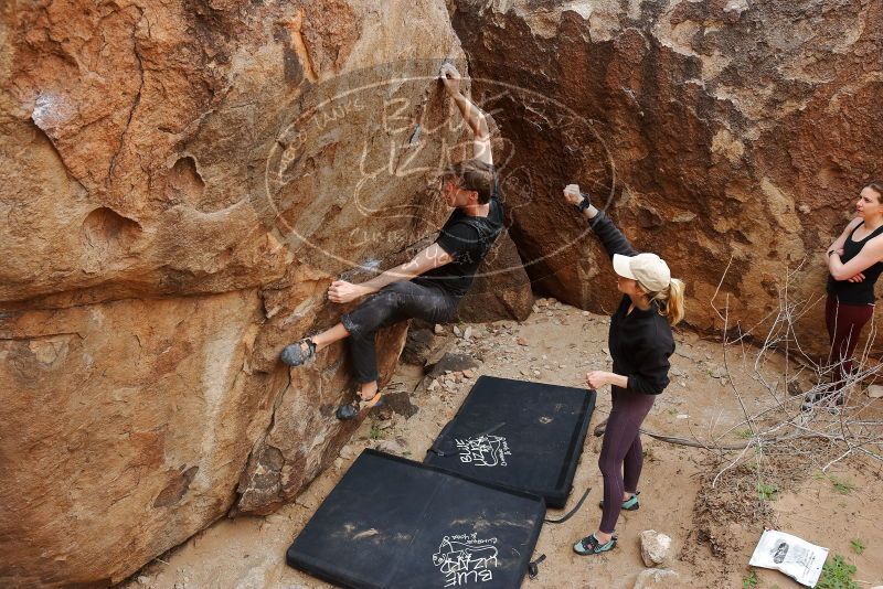 Bouldering in Hueco Tanks on 02/28/2020 with Blue Lizard Climbing and Yoga

Filename: SRM_20200228_1456180.jpg
Aperture: f/6.3
Shutter Speed: 1/250
Body: Canon EOS-1D Mark II
Lens: Canon EF 16-35mm f/2.8 L